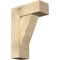 Ekena Millwork Traditional Block Rough Sawn Bracket w/ Offset Brace, Douglas Fir, 8"W x 20"D x 28"H BKT0806X20X28TRA05RDF - alternate 1